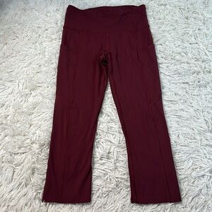 Lululemon Fast and Free Crop II 19" *Non-Reflective Cassis